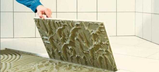 Расход плиточного клея на 1м2 плитки: нормы на практике