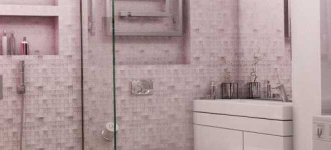 Дизайн: ванная комната в нежно-сиреневых тонах