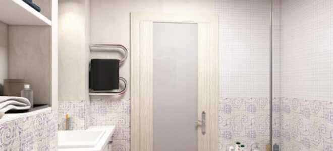 Бело-красный вариант совмещенного санузла