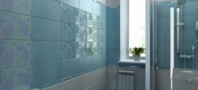 Совмещенный санузел голубого оттенка