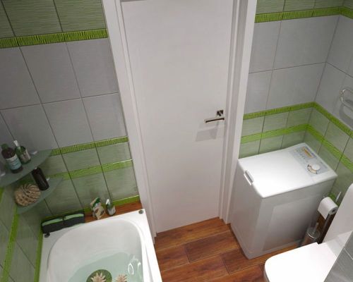 Установленная стиральная машина